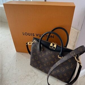 Louis Vuitton Brown and Black Crossbody Bag